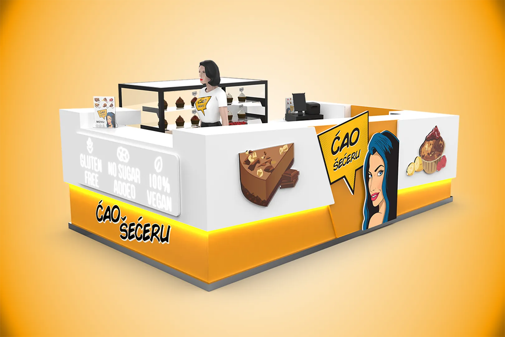 “Ćao Šećeru“ Shopping Mall Booth